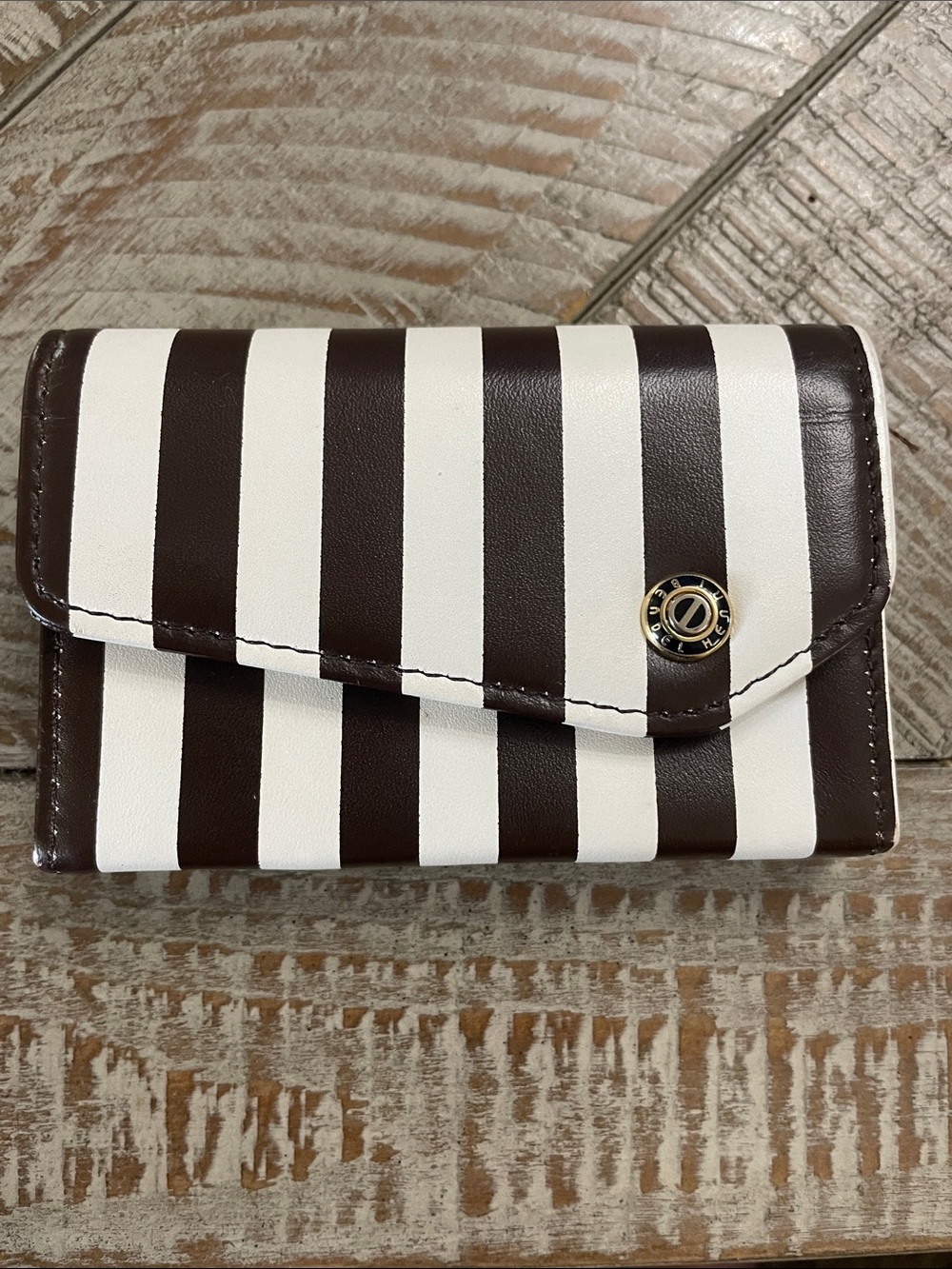 Vintage Henri Bendel "Mind Your Business" Card Case / Mini Wallet